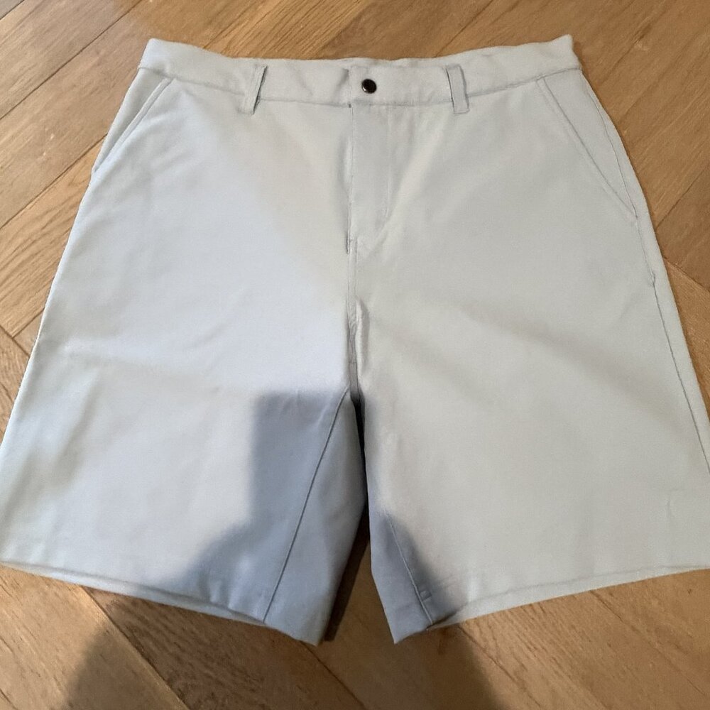 State & Liberty Shorts 38 Light Blue Performance Stretch Athletic Fit Golf